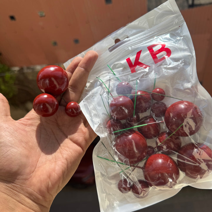 Cherry Red Faux Ball