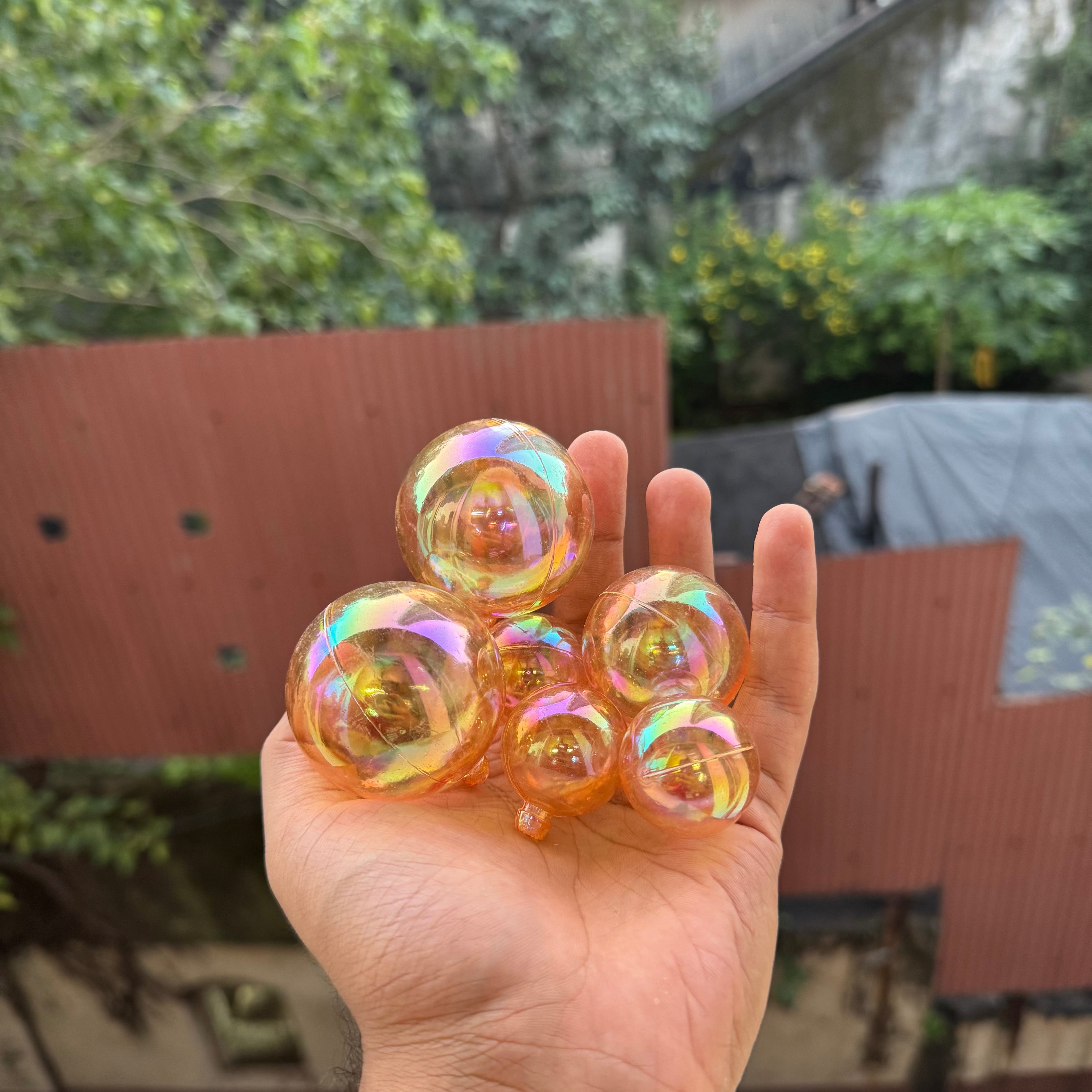 Crystal Faux Ball Orange