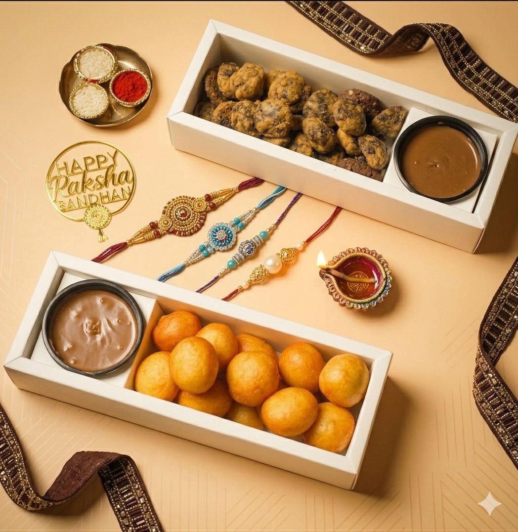 Rakhi Cooke Dip Box With Lid (10pc)