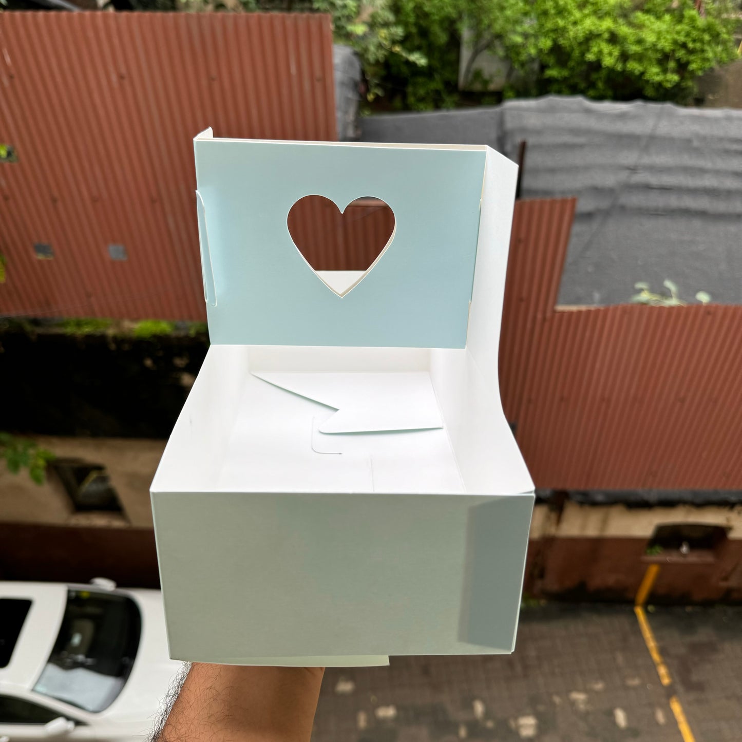 Heart Handle Hamper Box