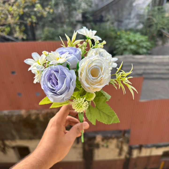Artificial Flower Bunch With Stem and Leaves (1pc) #480