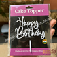 Happy Birthday 4” Topper Colourful