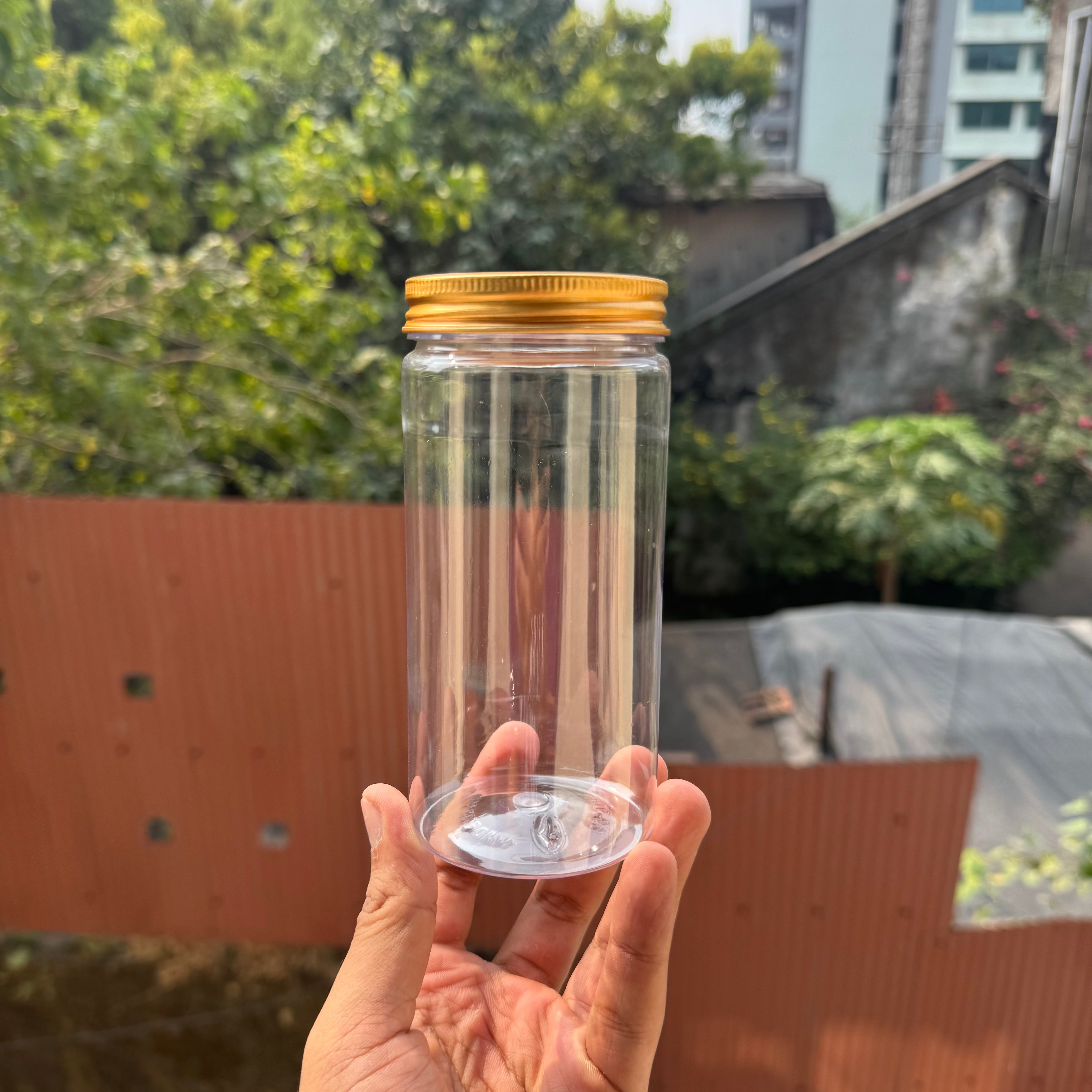 PVC Pet Jar With Gold Cap (30pc)