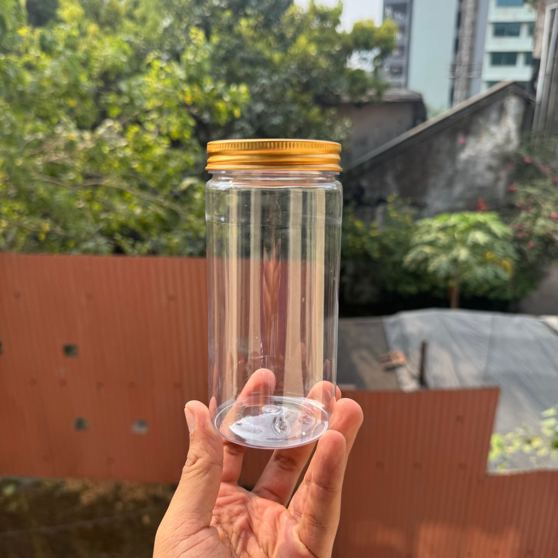 PVC Pet Jar With Gold Cap (30pc)