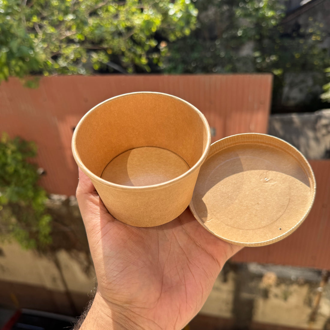 Kraft Tub 250 mL with Lid (10pc)