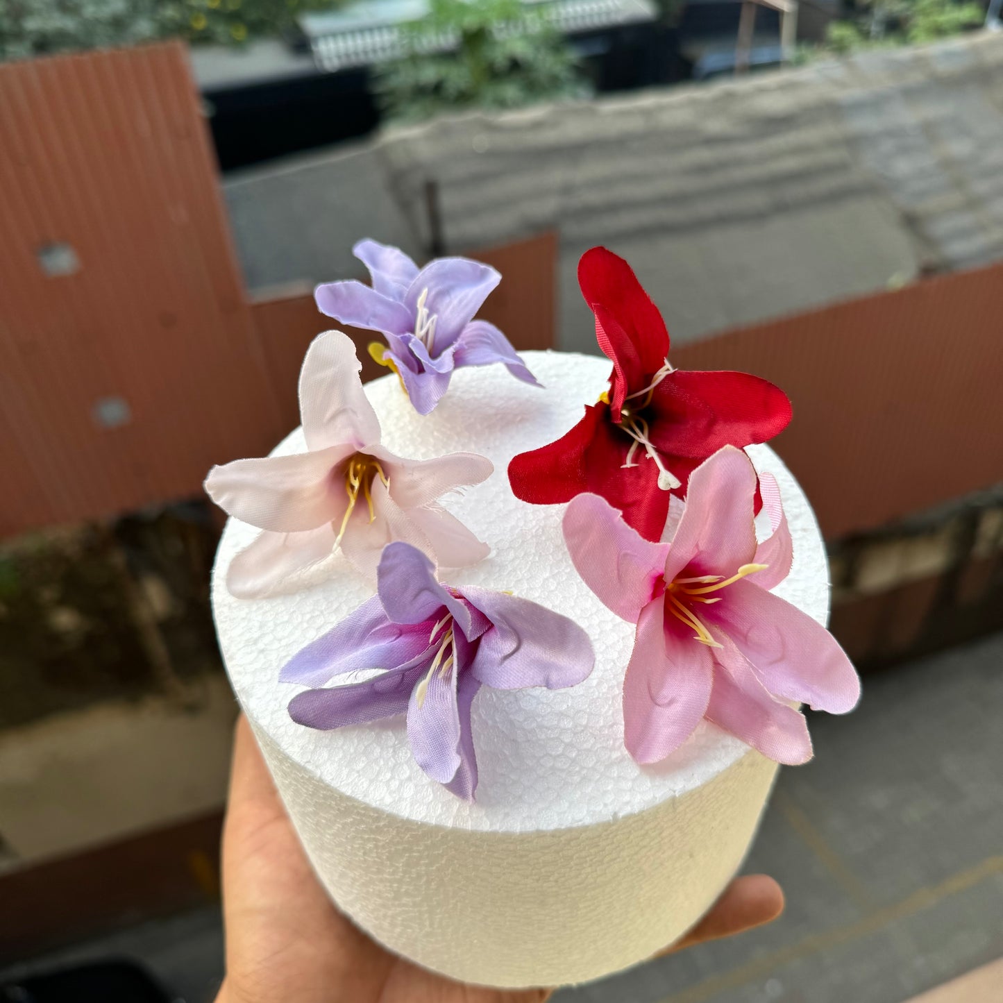 Lily Light Pink Artificial Flower 10pcs