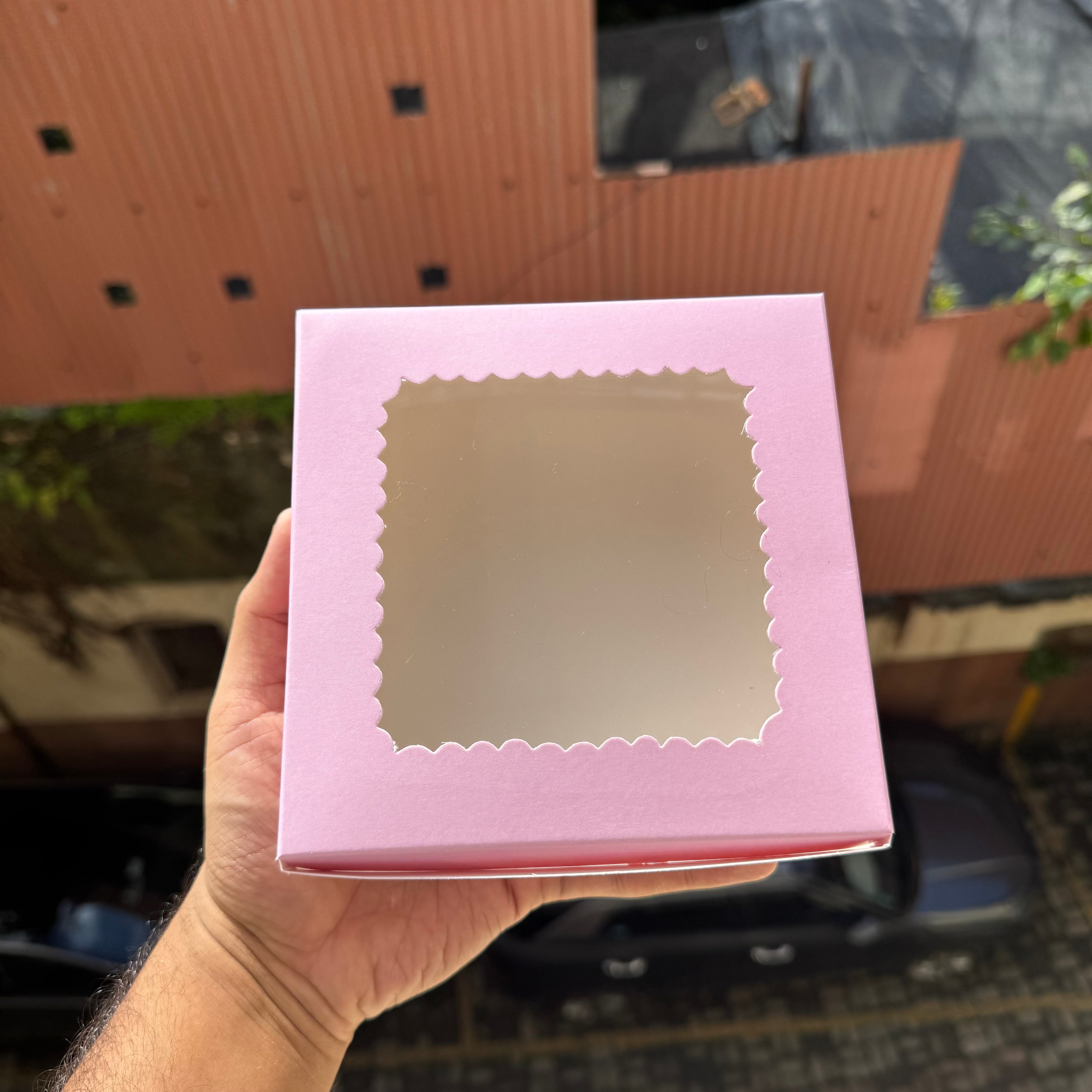 Four Brownie Box Pink (10pc)