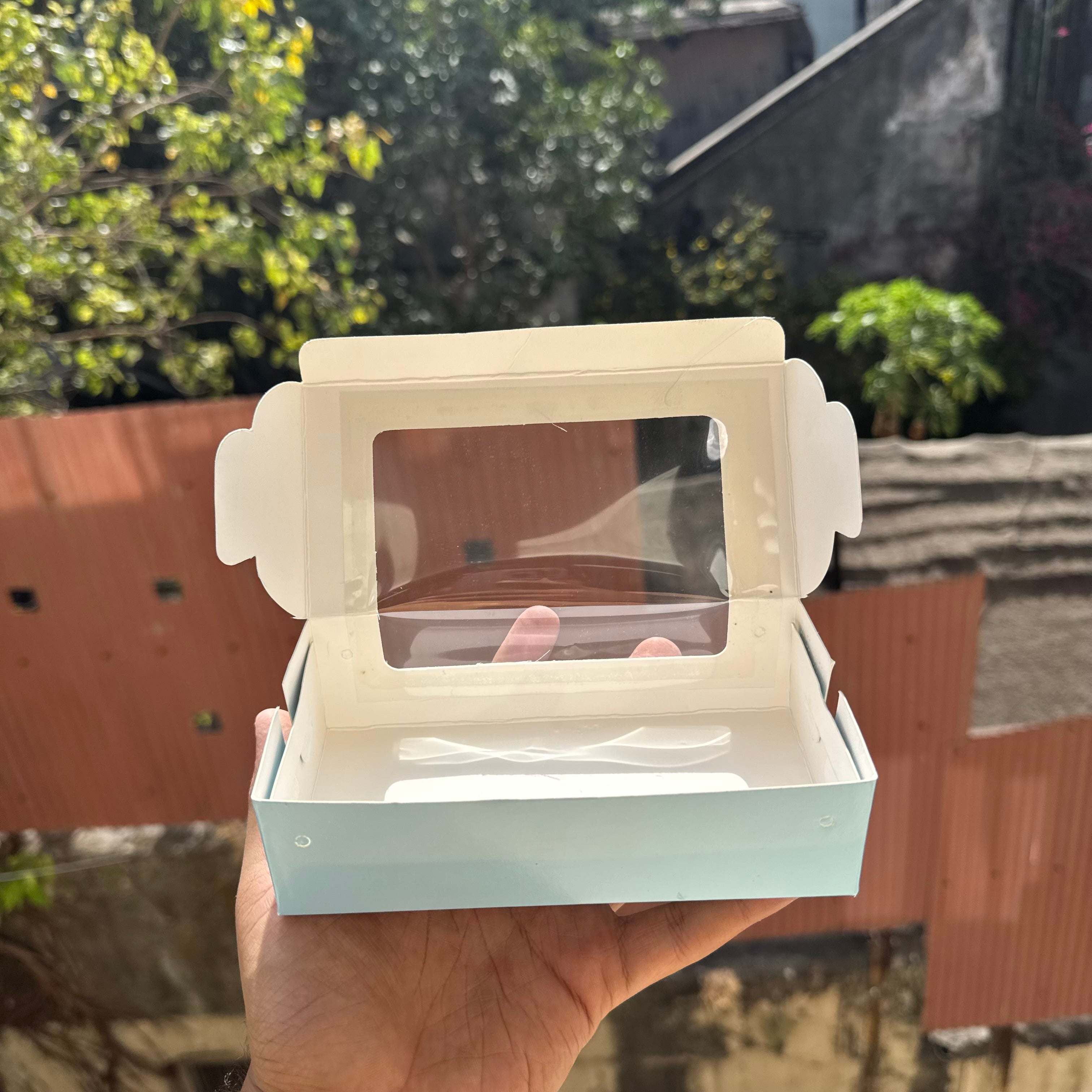 2 Brownie L Shape Window Box Blue (10pc)