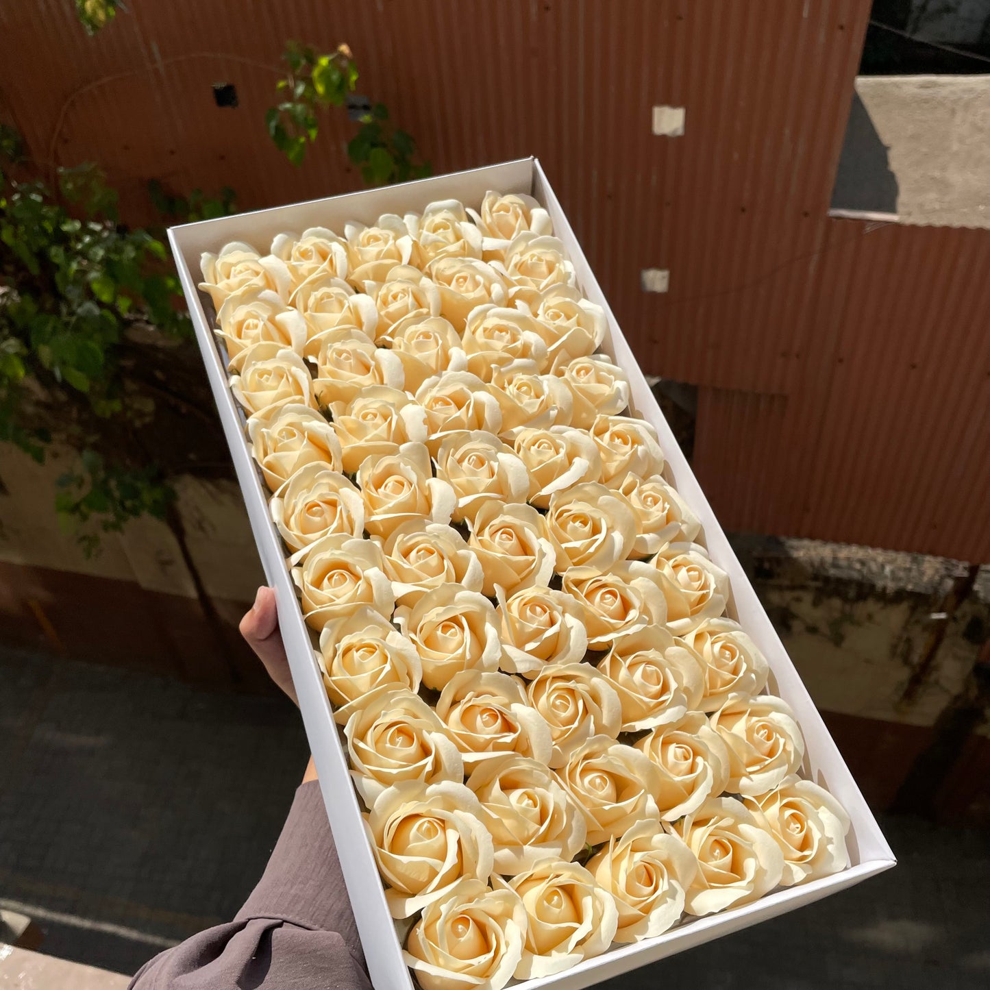 Scented Soap Roses Artificial Flower For Cake Decoration (50pc)