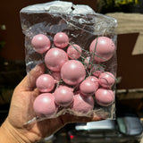 Pearl Finish Baby Pink Faux Ball 20pcs