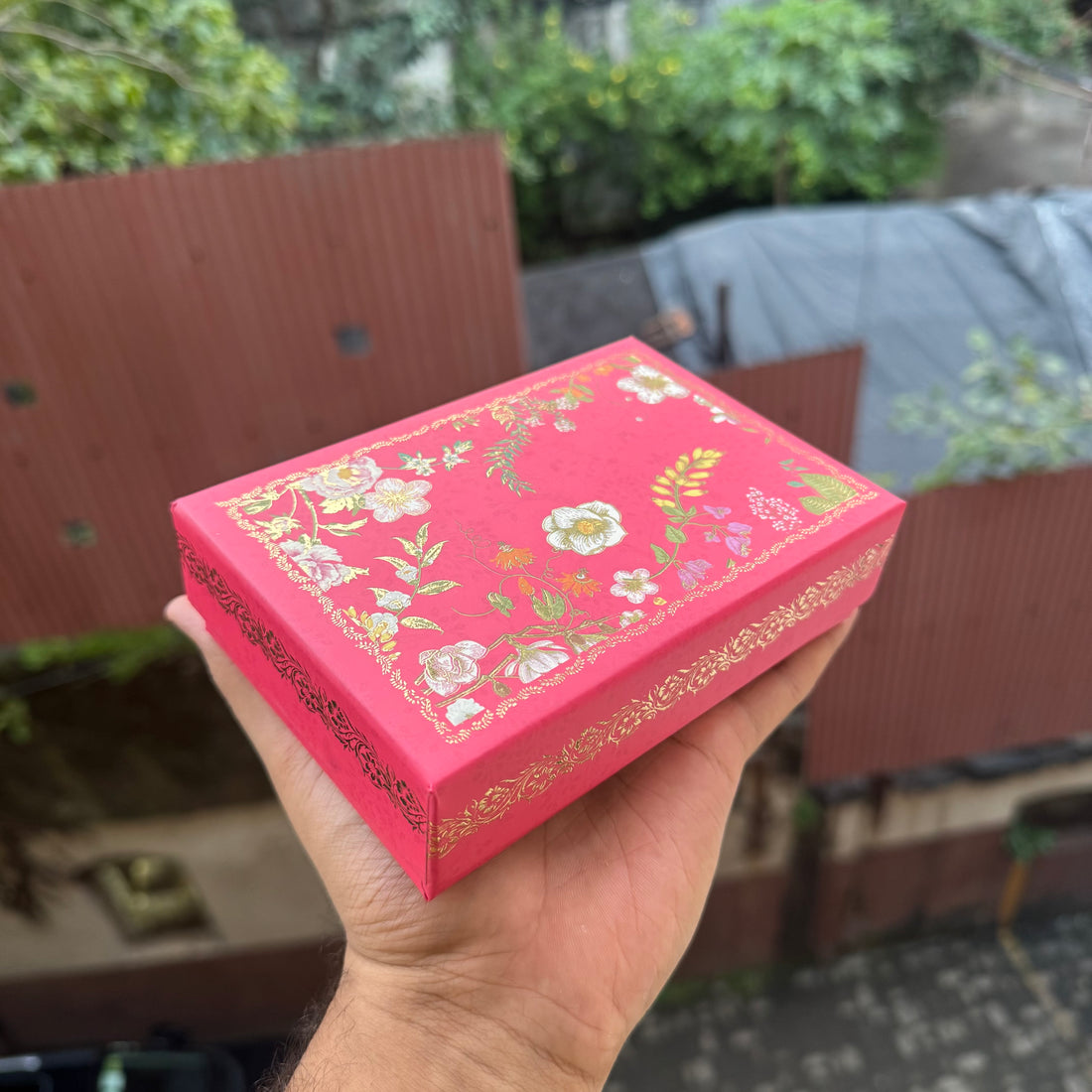 Rigid Top Bottom Box 1pc | Pastel Marigold - With Cavity