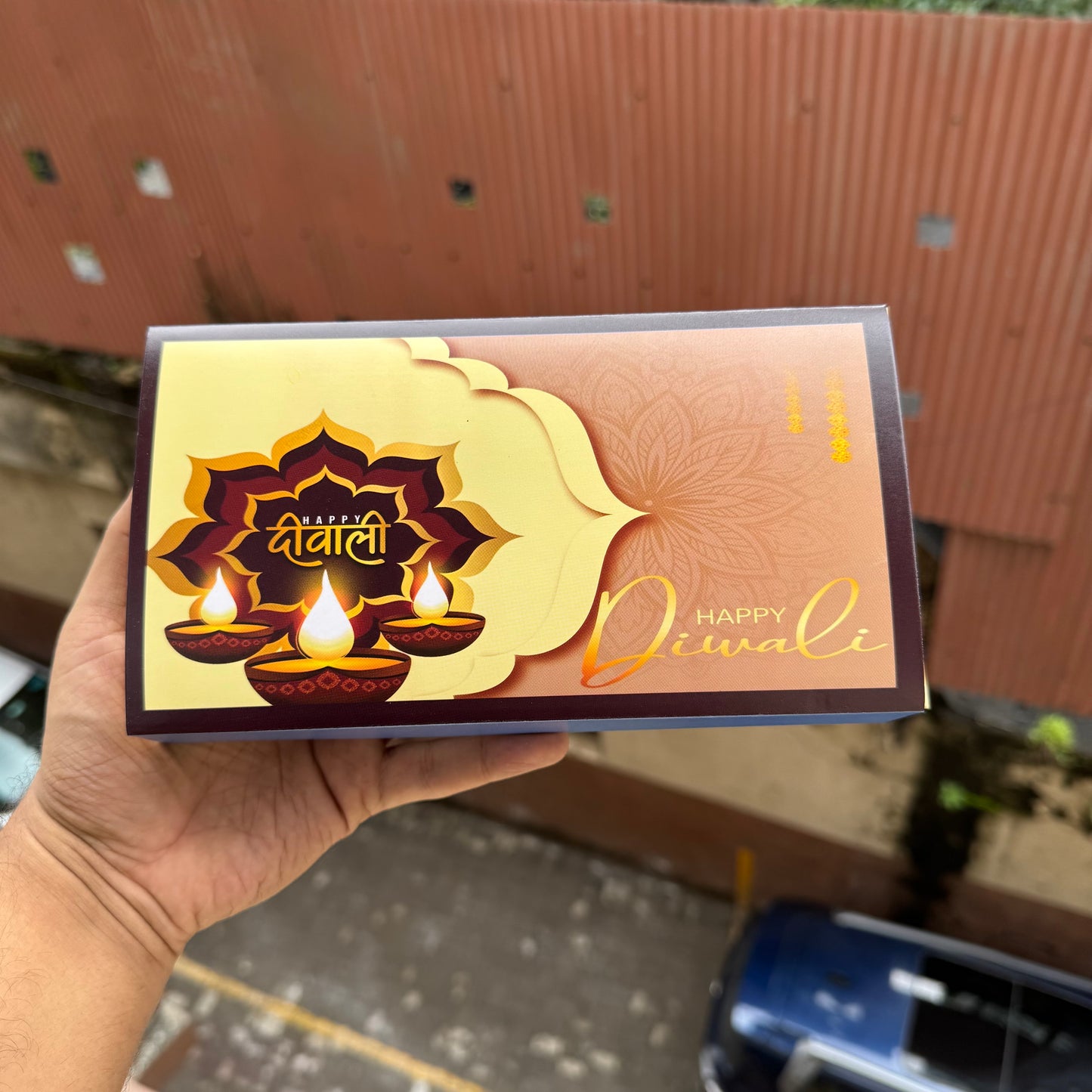 Diwali Slider Box - 8 Cavity - For Chocolates / Candles / Truffles / Brownies / Mithai’s & More (10pc)