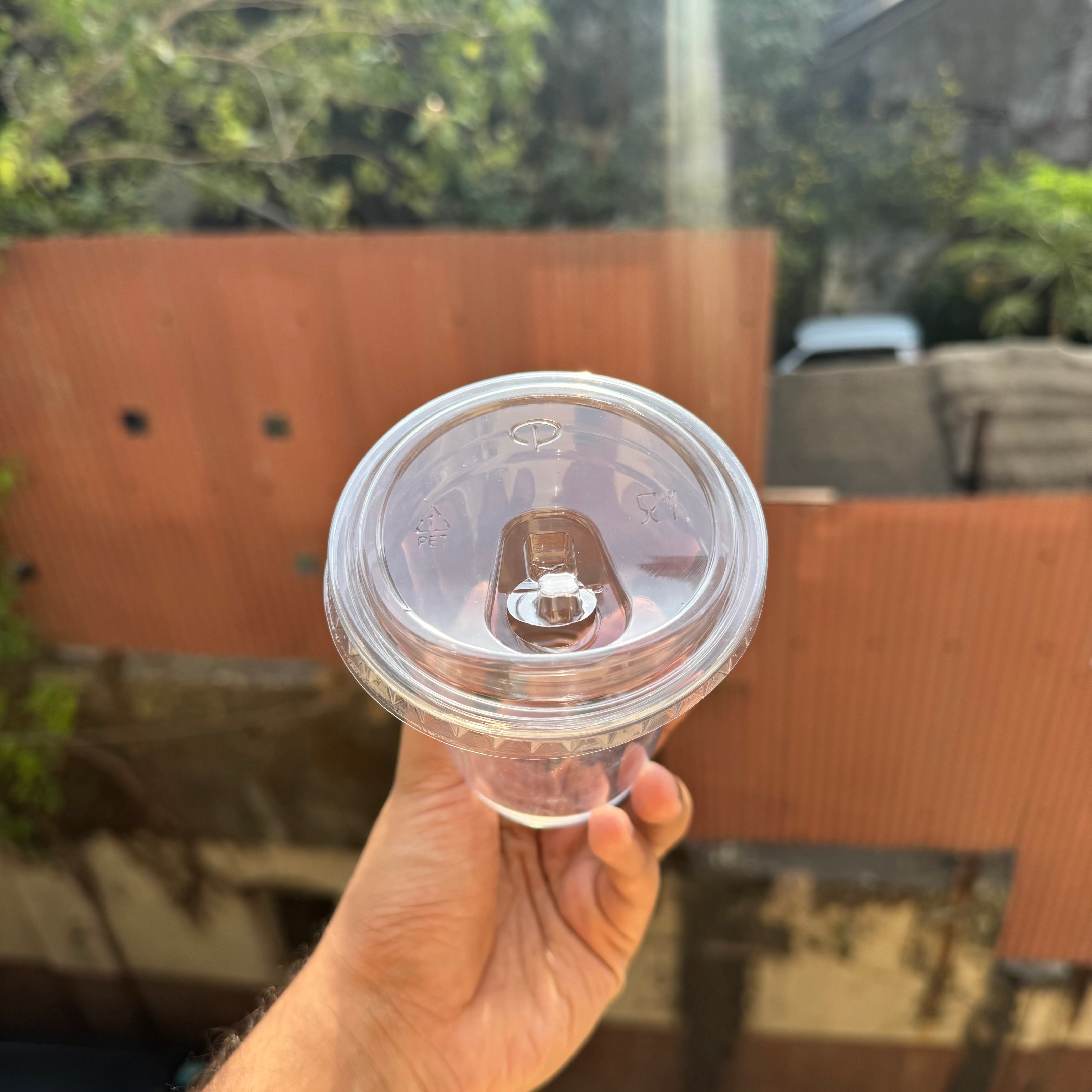 Trending Dessert Container PVC (10pc) • Coffee / Boba Tea Cups - 350ml with sipper lid • CFO