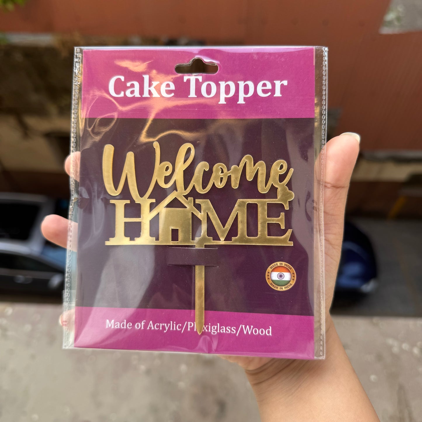 Welcome Home Acrylic Topper 4inch