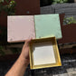 Pastel Petals Collection - 9 Cavity Size 4 Brownie Box Peach (10pc) Top Bottom