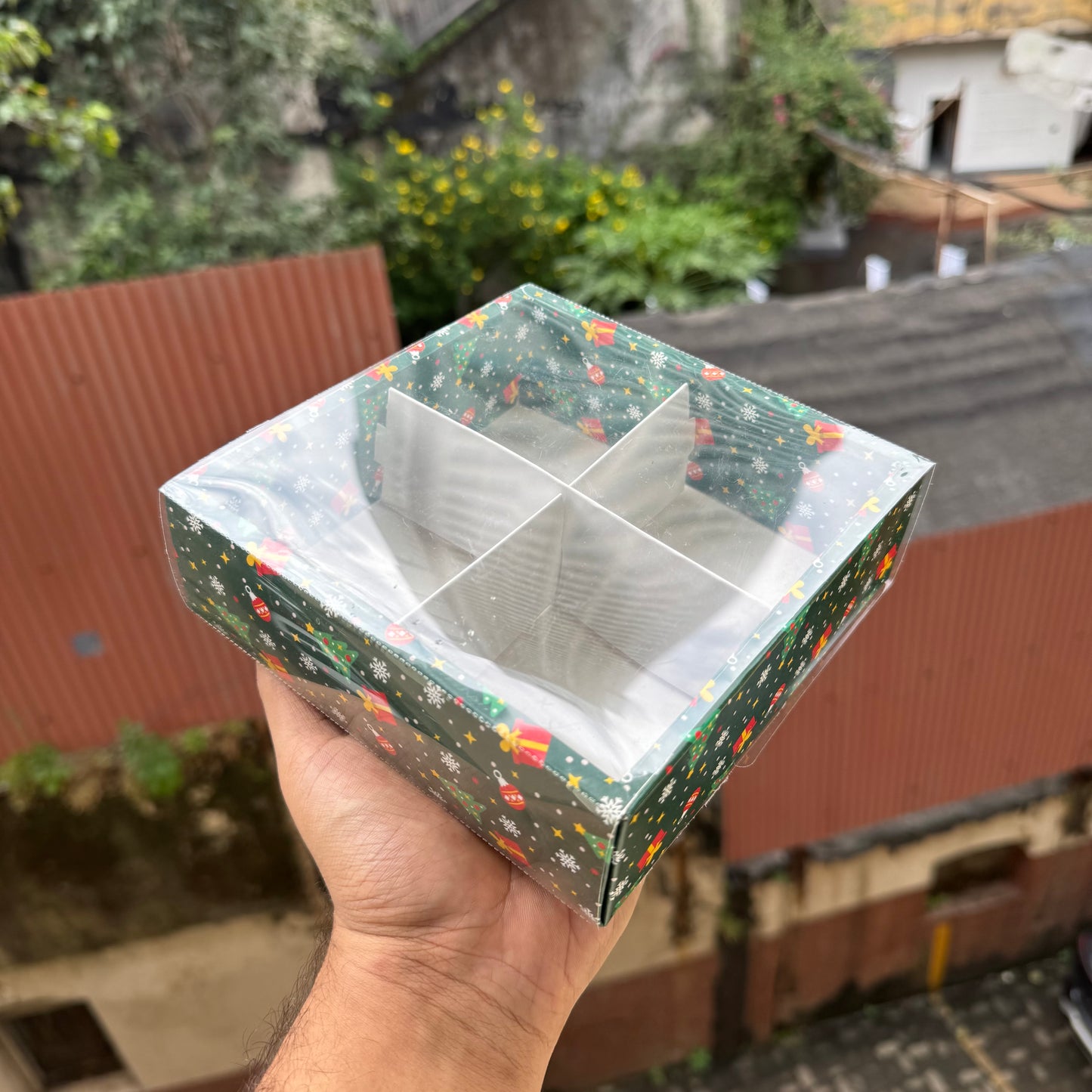 Christmas 4 Partition Box (10pc)
