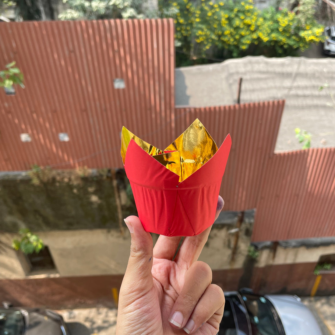 Red Tulip Liner Metallic 100pcs Pack