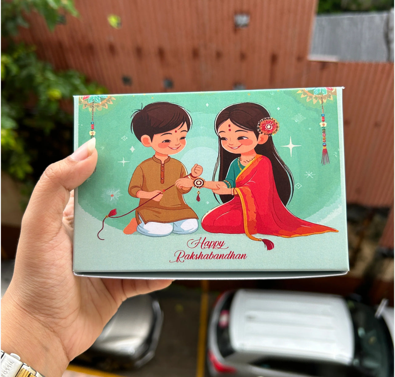 Rakhi Chocolate Box For 6 Cavity 10pc (no cavity included)