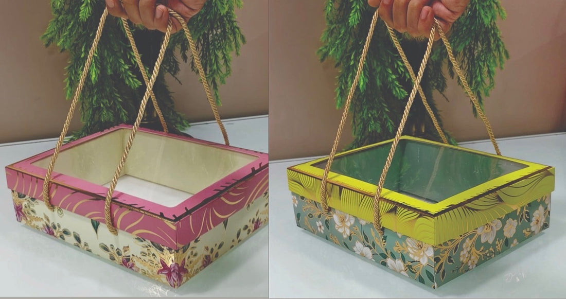 Tyohar Collection Green Top Bottom Hamper Box (10 pc)