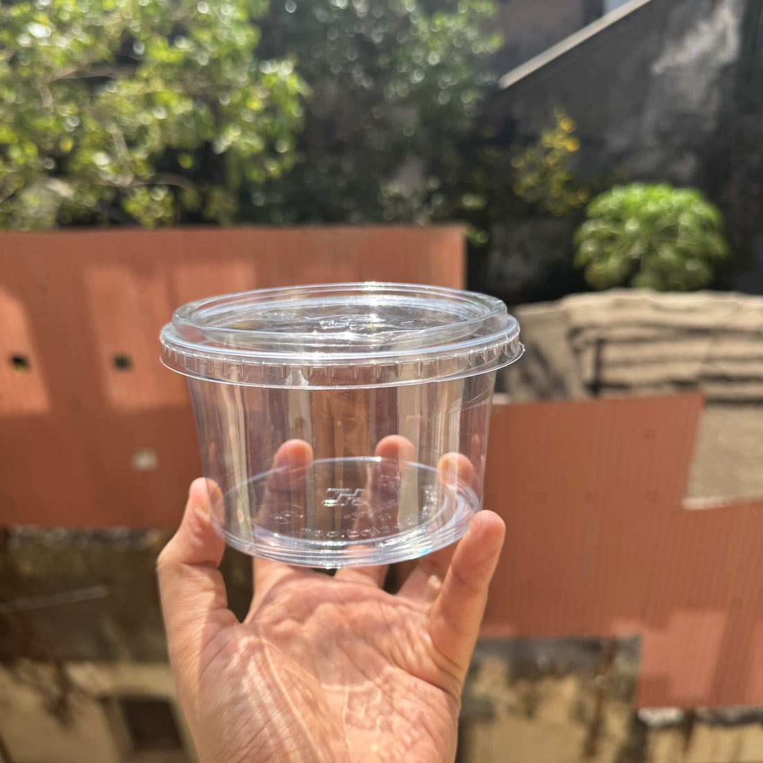 Round Dessert Container PVC With Lid 500ml (10pc) •CFO