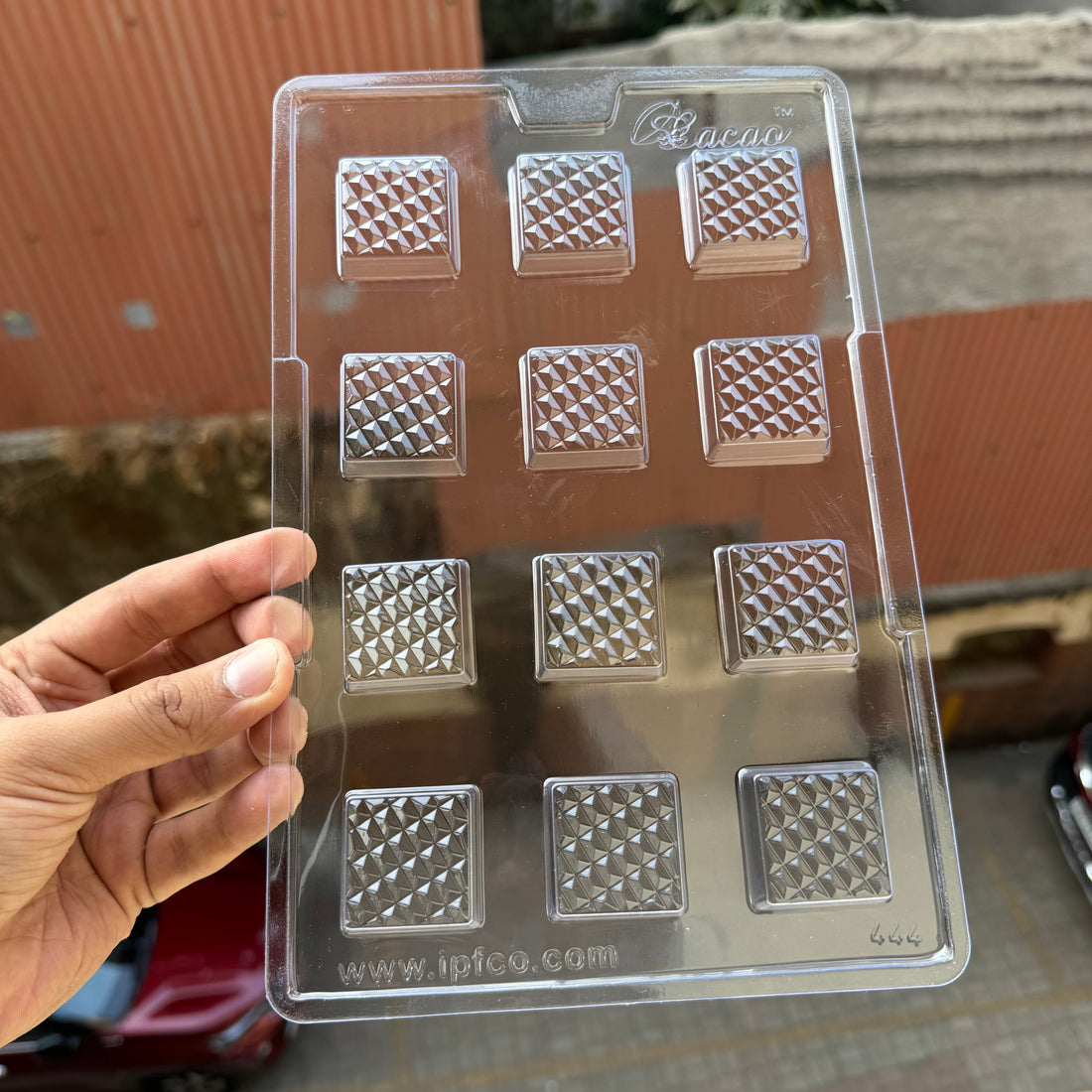 Geometric Square Chocolate PVC Mould Eid