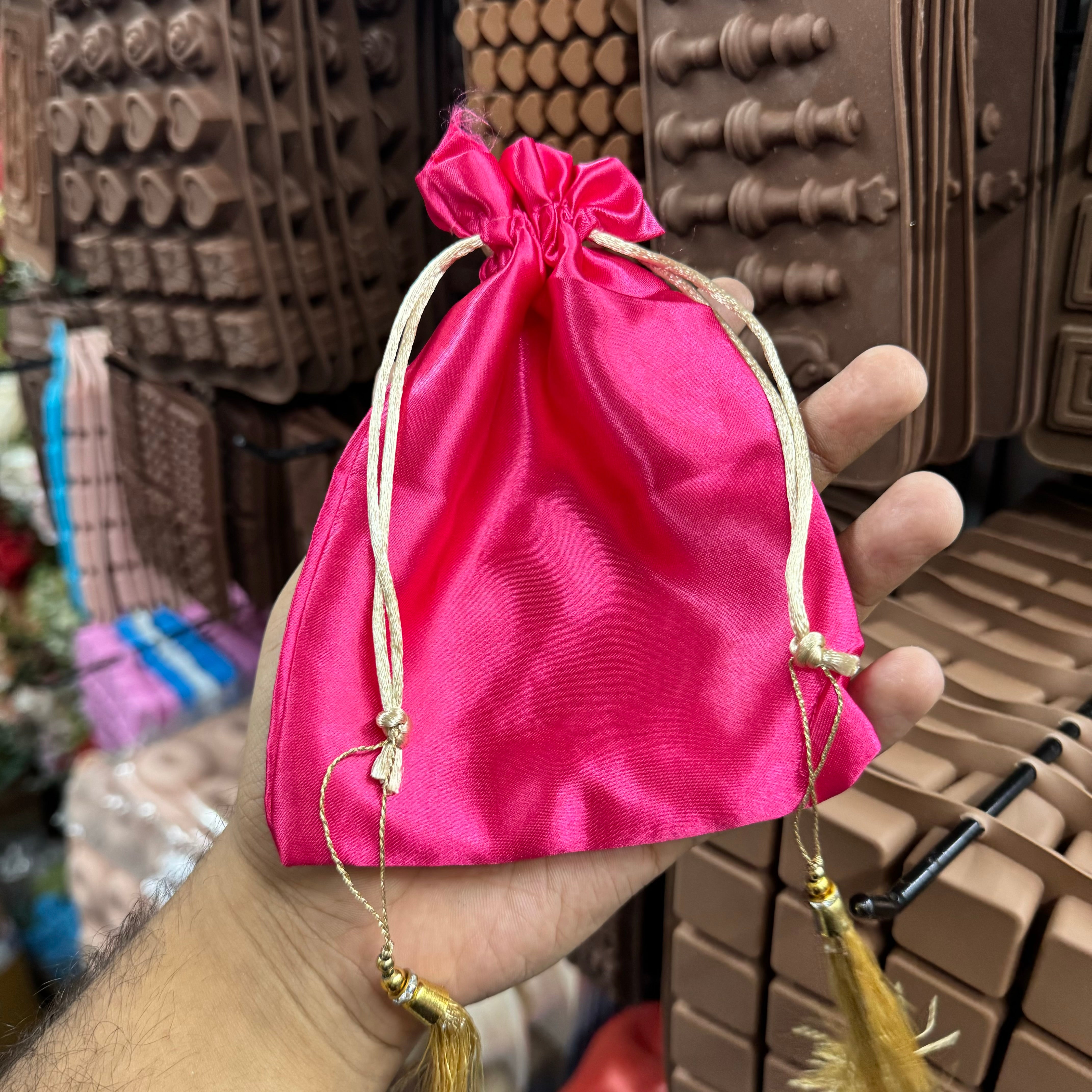 Satin potli bag sale