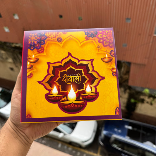 Diwali Slider Box - 9 Cavity - For Chocolates / Candles / Truffles / Brownies / Mithai’s & More (10pc)
