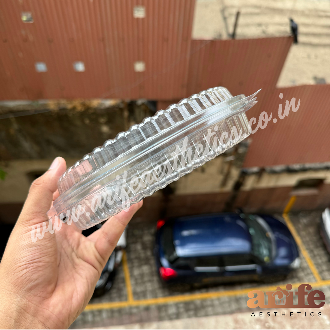 Round Pvc Cake Box Container 6inch (10pc)