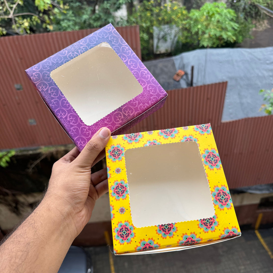 4 Brownie Box Bandhan Collection (10pc) • Yellow Mandala - Arife.Aesthetics