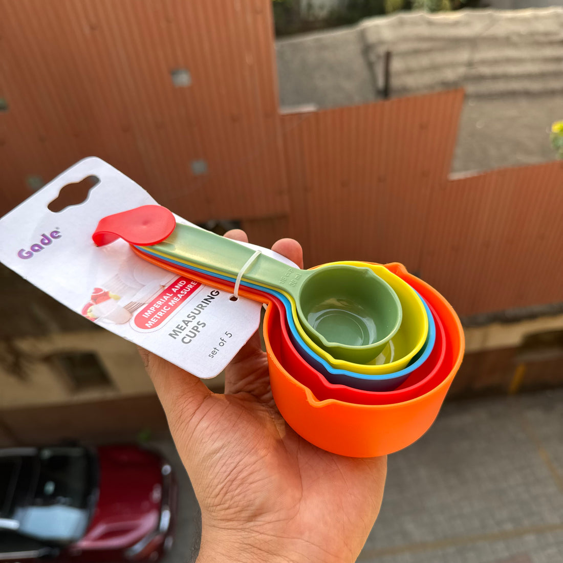 Colourful Measuring Cup Set Of 5pcs