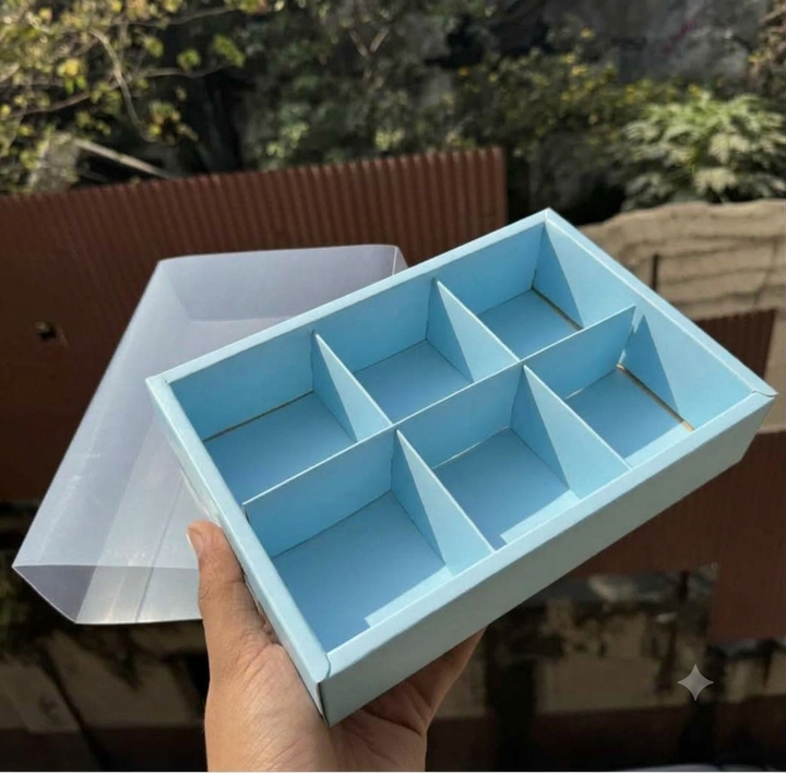 6 Brownie Partition Box (10pc) | Blue