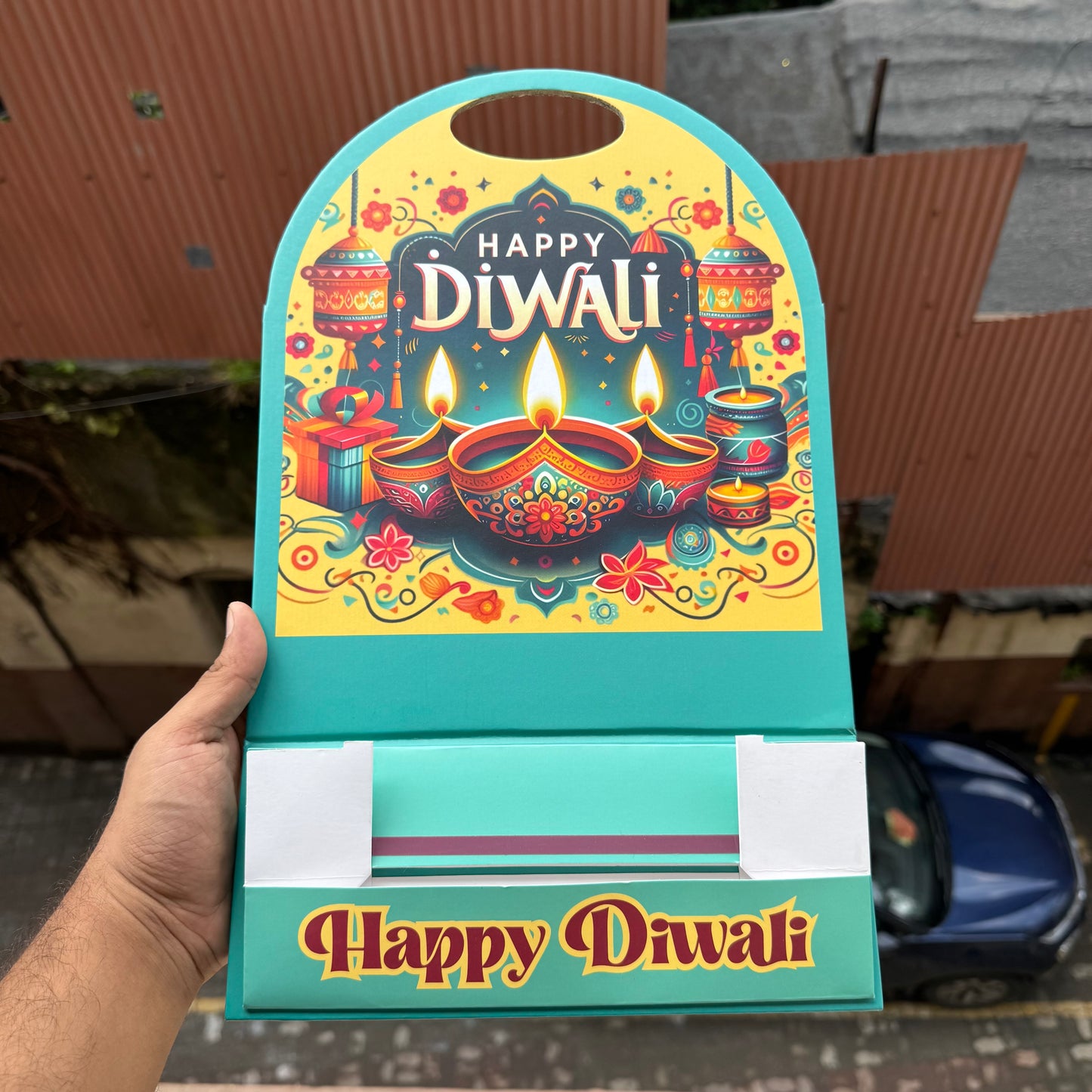 Collapsible Diwali Hamper Stand