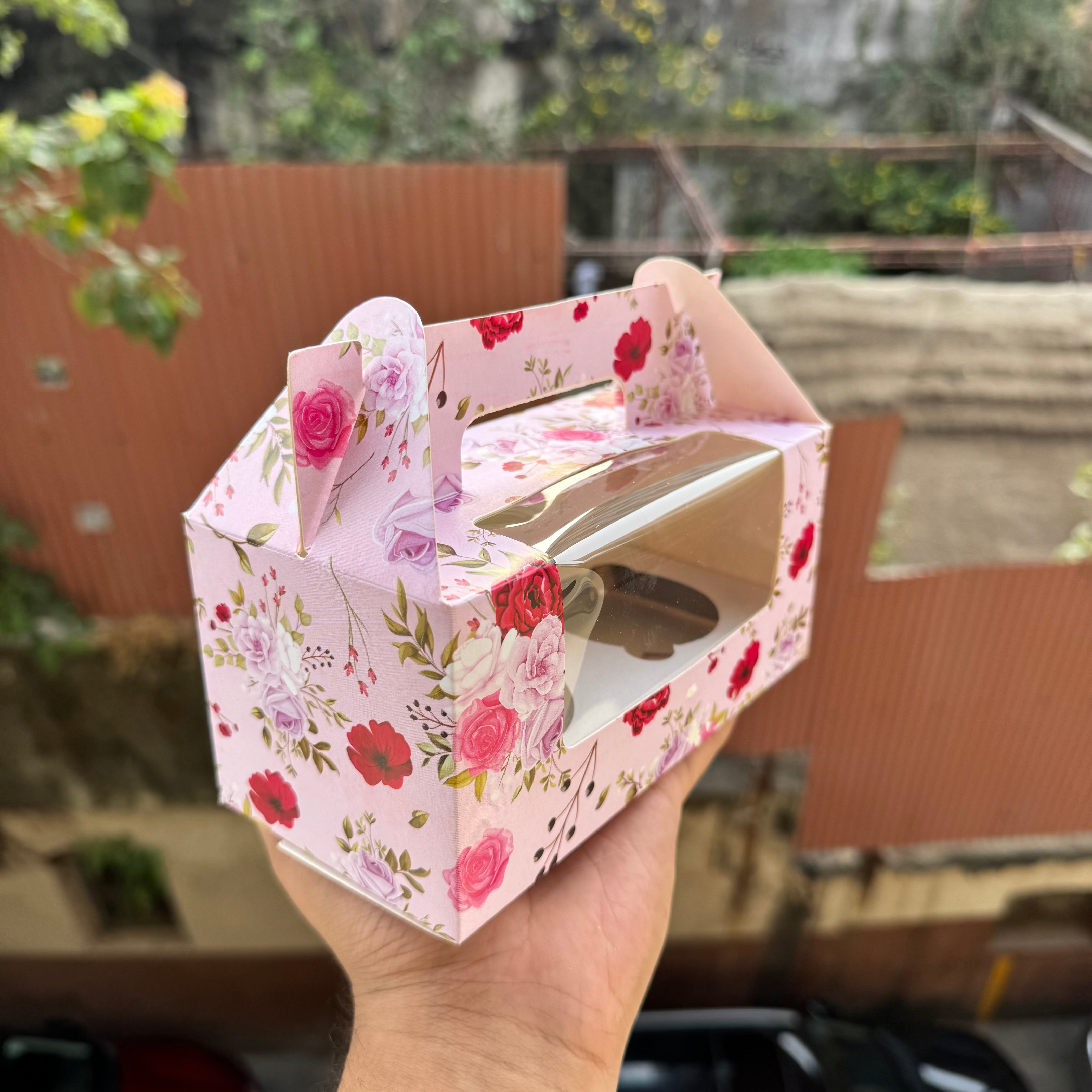 Floral 2 Cupcake Box (10 pc)