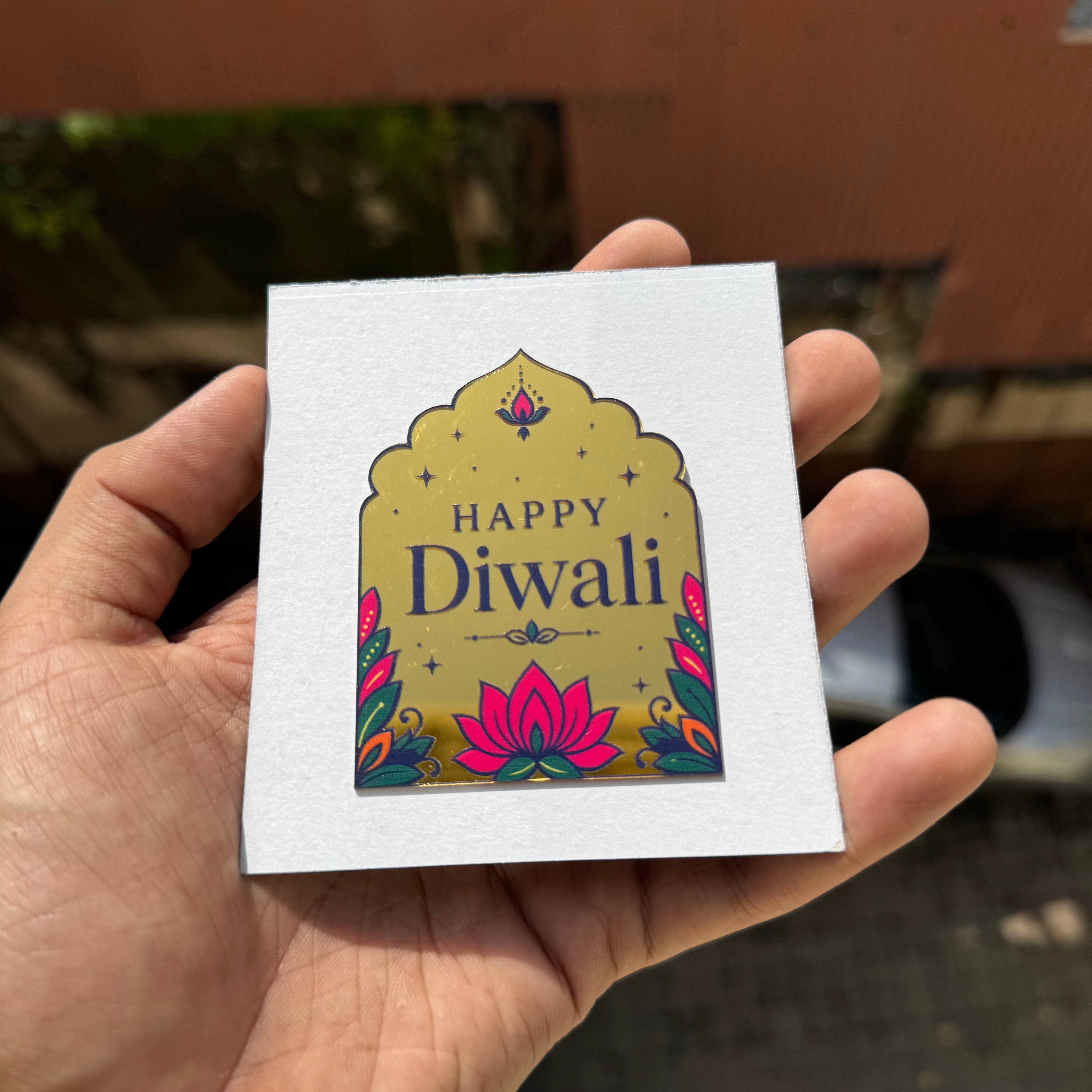 Printed Acrylic Diwali Charm 1pc