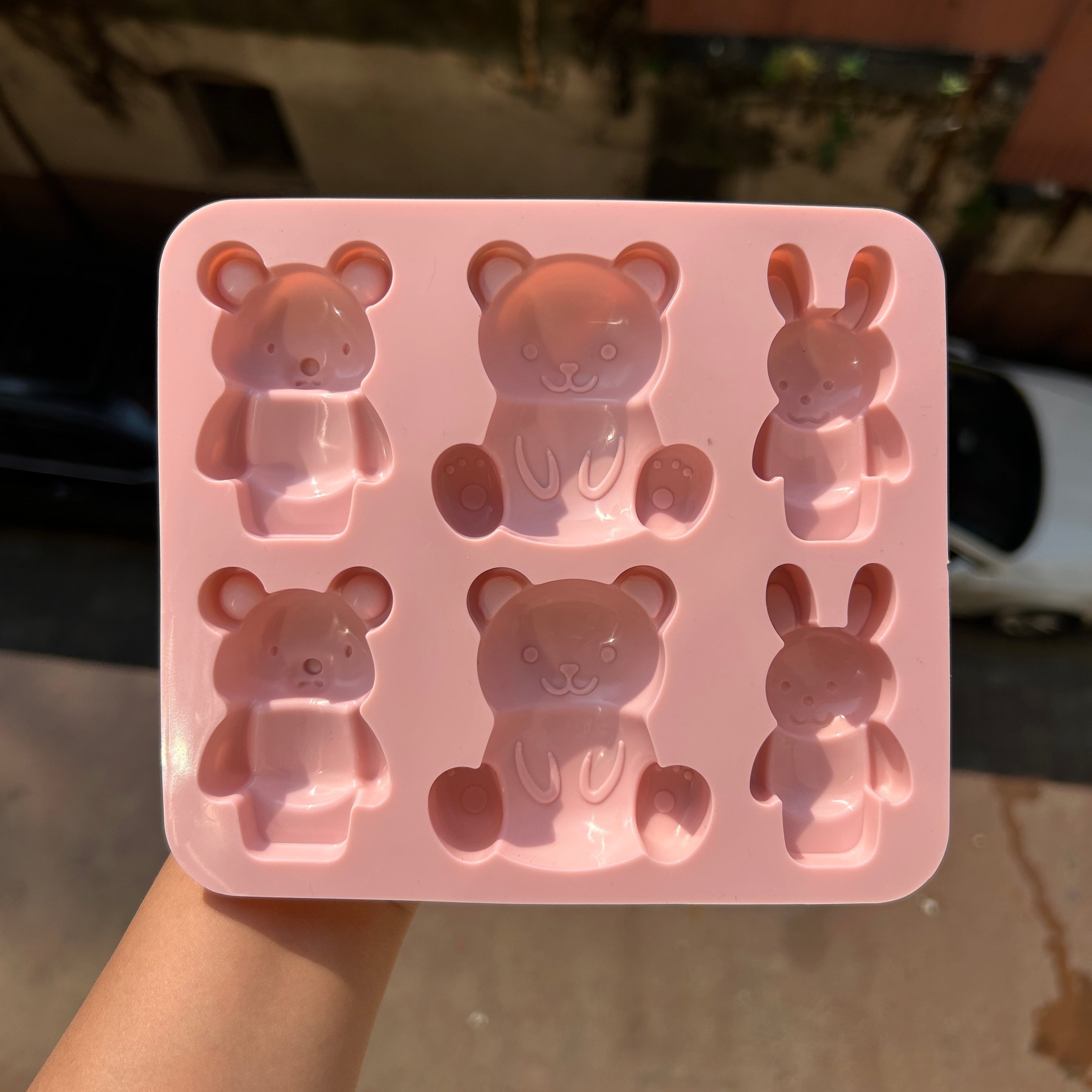 Kawaii Themed Teddies Silicon Mould