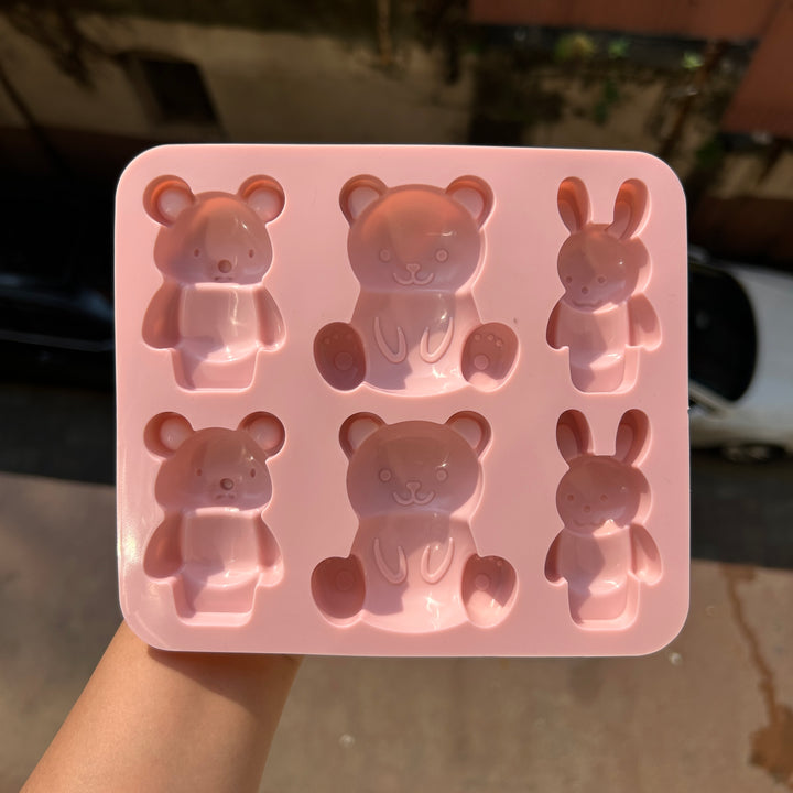 Kawaii Themed Teddies Silicon Mould
