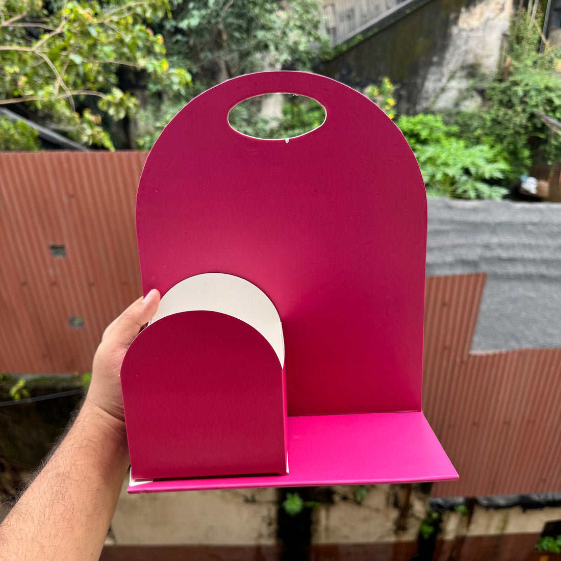 Collapsible Arch Stand Fuchsia