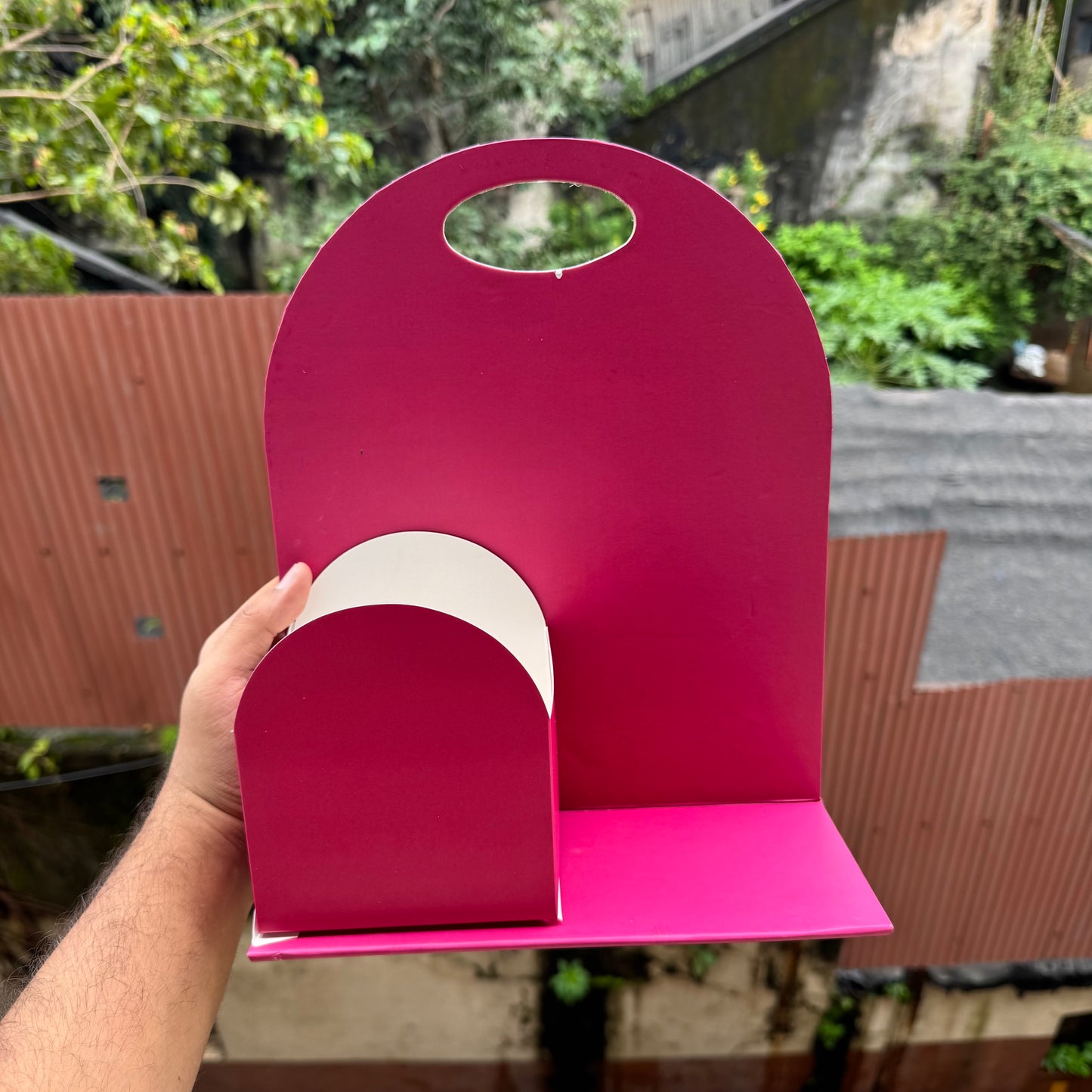 Collapsible Arch Stand Pastel Edit Fuchia