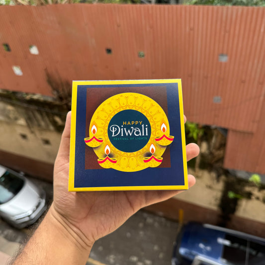 Diwali Slider Box - 4Cavity Size - Use For Brownie / Chocolate / Candle & More (10pc)