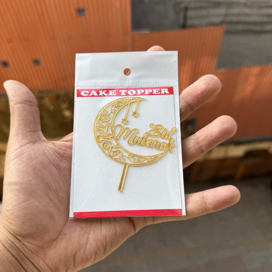 Eid Mubarak 3” Topper (10pc)
