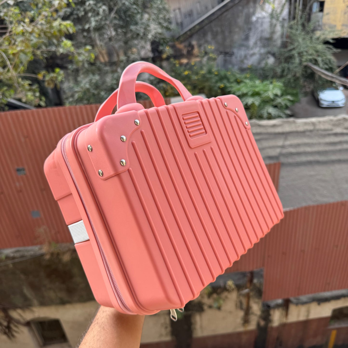 Salmon Mini Suitcase Packaging For Hamper 1pc