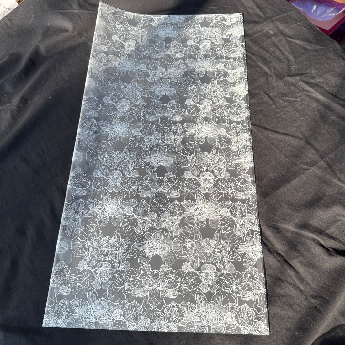 Bouquet Wrapping Sheet - White Orchid  - (20 sheets)