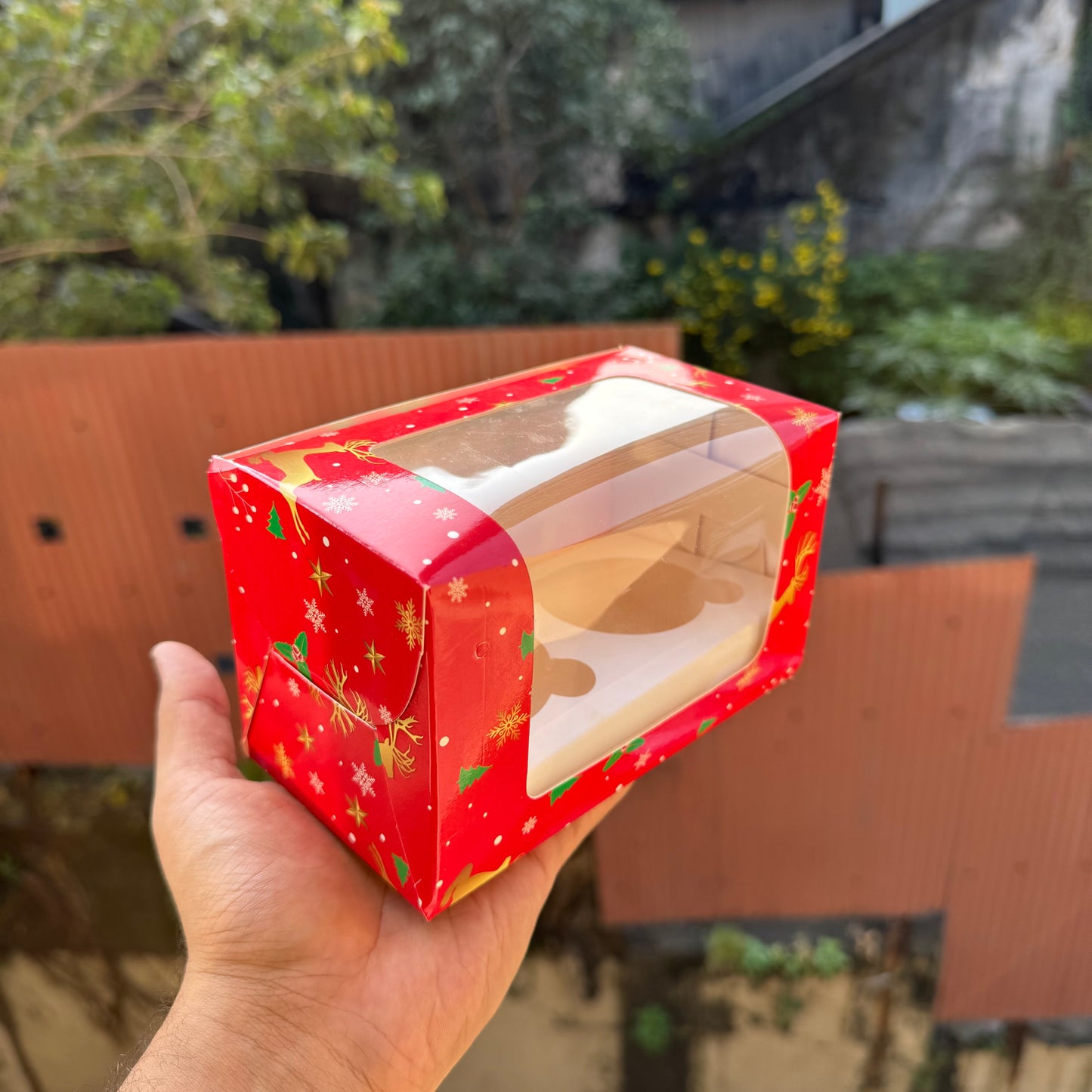 2 Cupcake L Shape Christmas (10 pc)