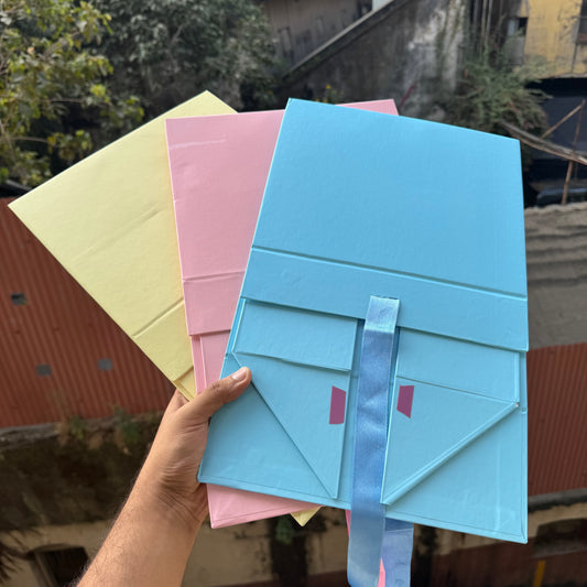 Collapsible Ribbon Trunk Hamper Box