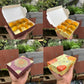 Kohinoor Collection 6Cavity Box For Chocolates / Brownies / Truffles / Candles and More with Gold Foiling Detailing (10pc) WITH Cavity