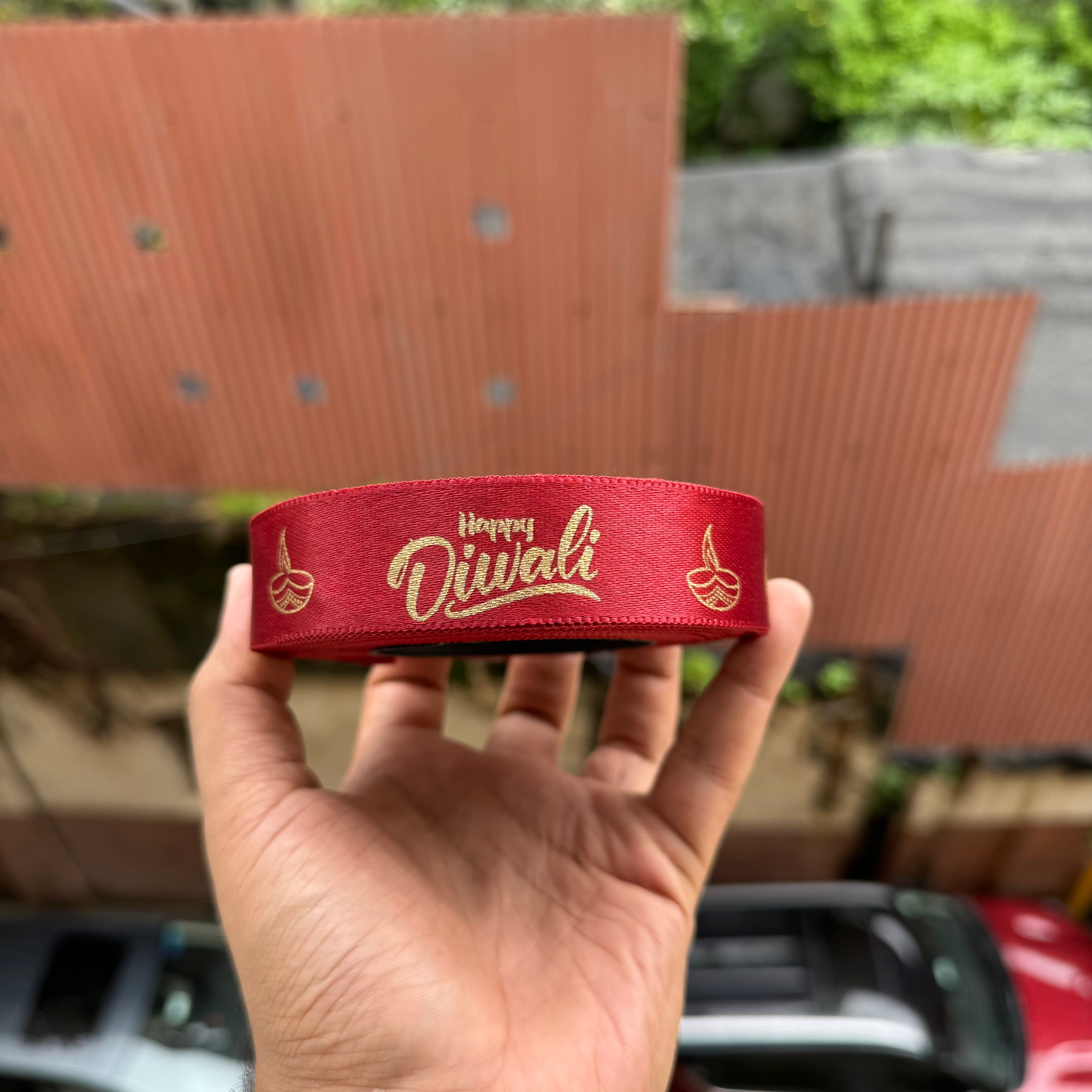 Diwali Printed Ribbon Roll (18mtrs)