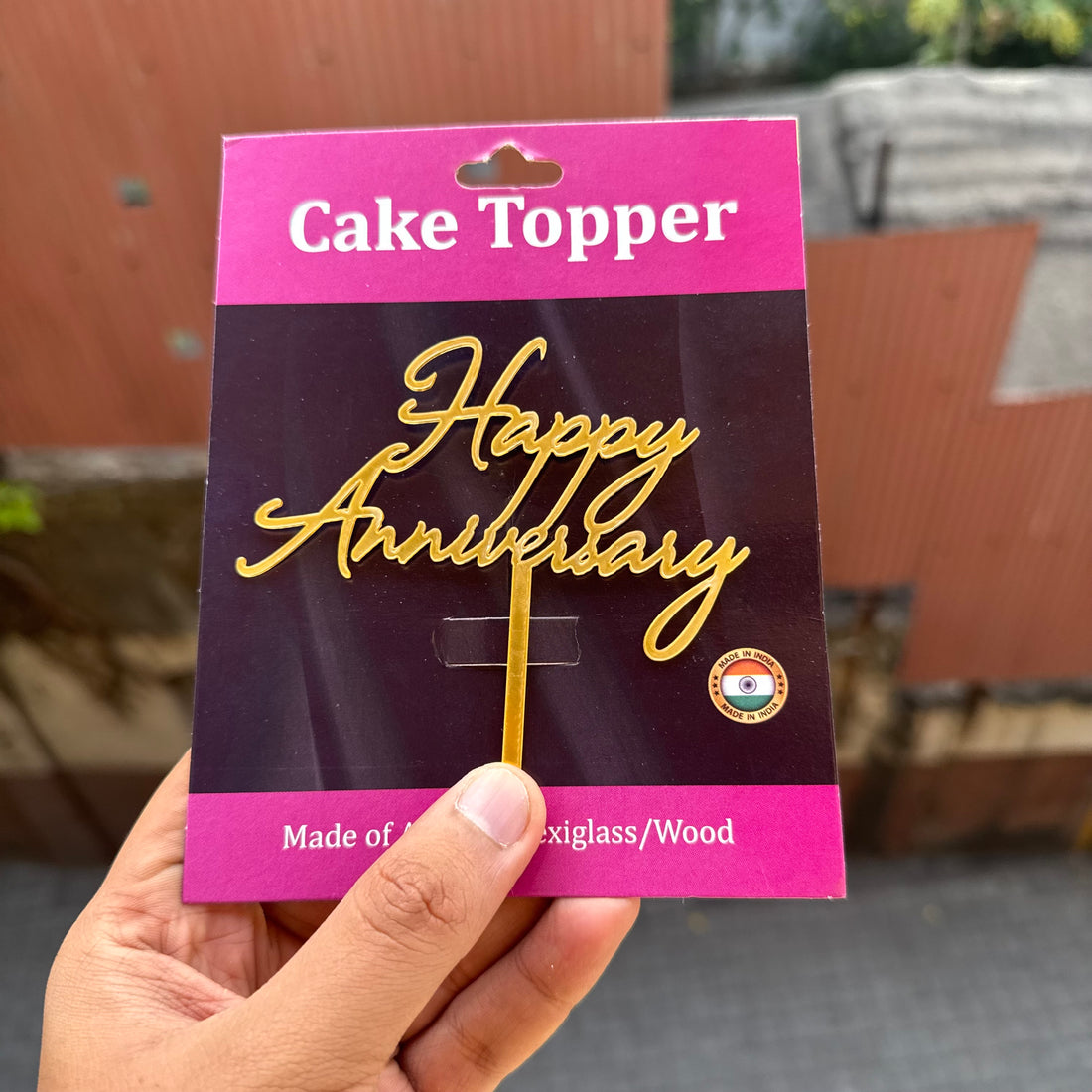 Happy Anniversary - 4inch Acrylic Cake Topper • SVN Anniversary