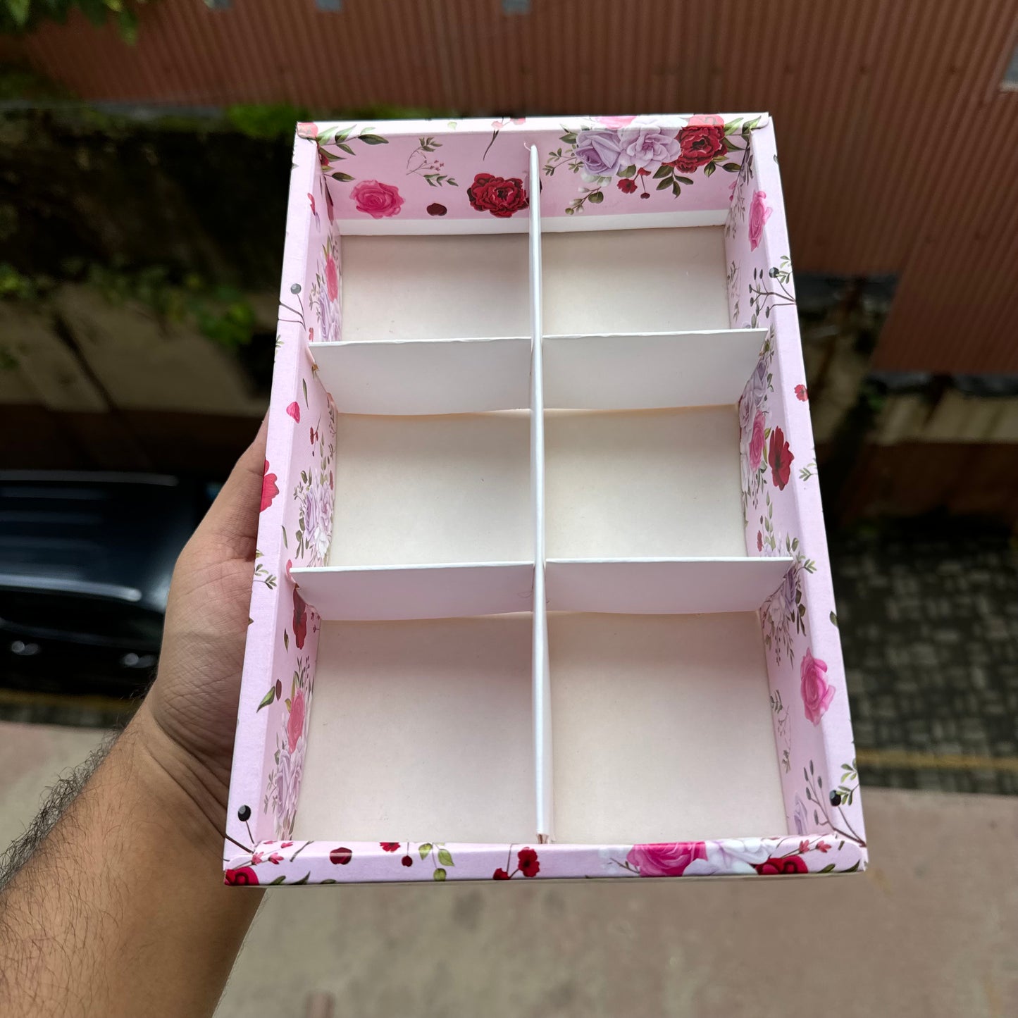 Diwali Brownie Partition Box Floral