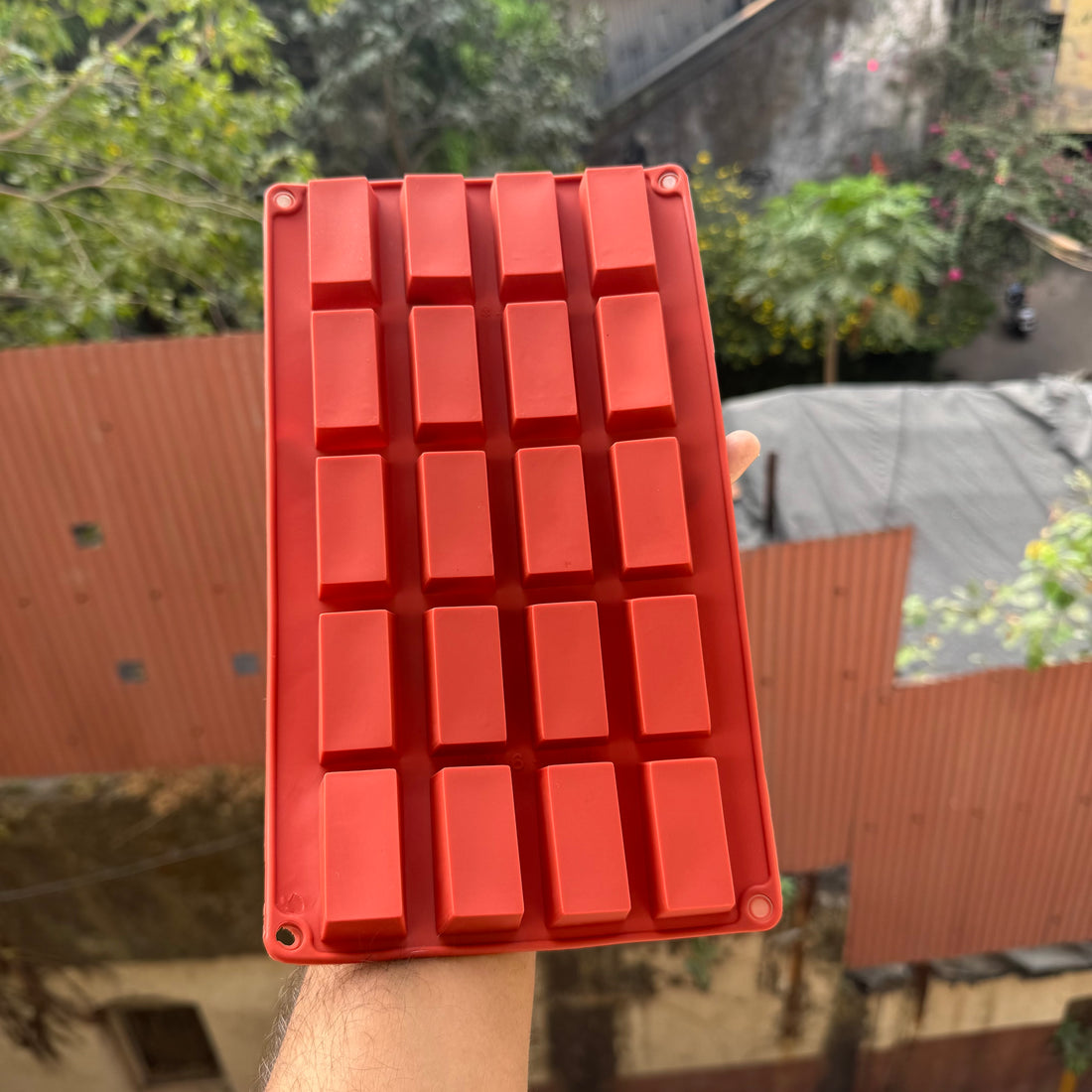 Small Rectangle Silicon Mould (20 cavity)