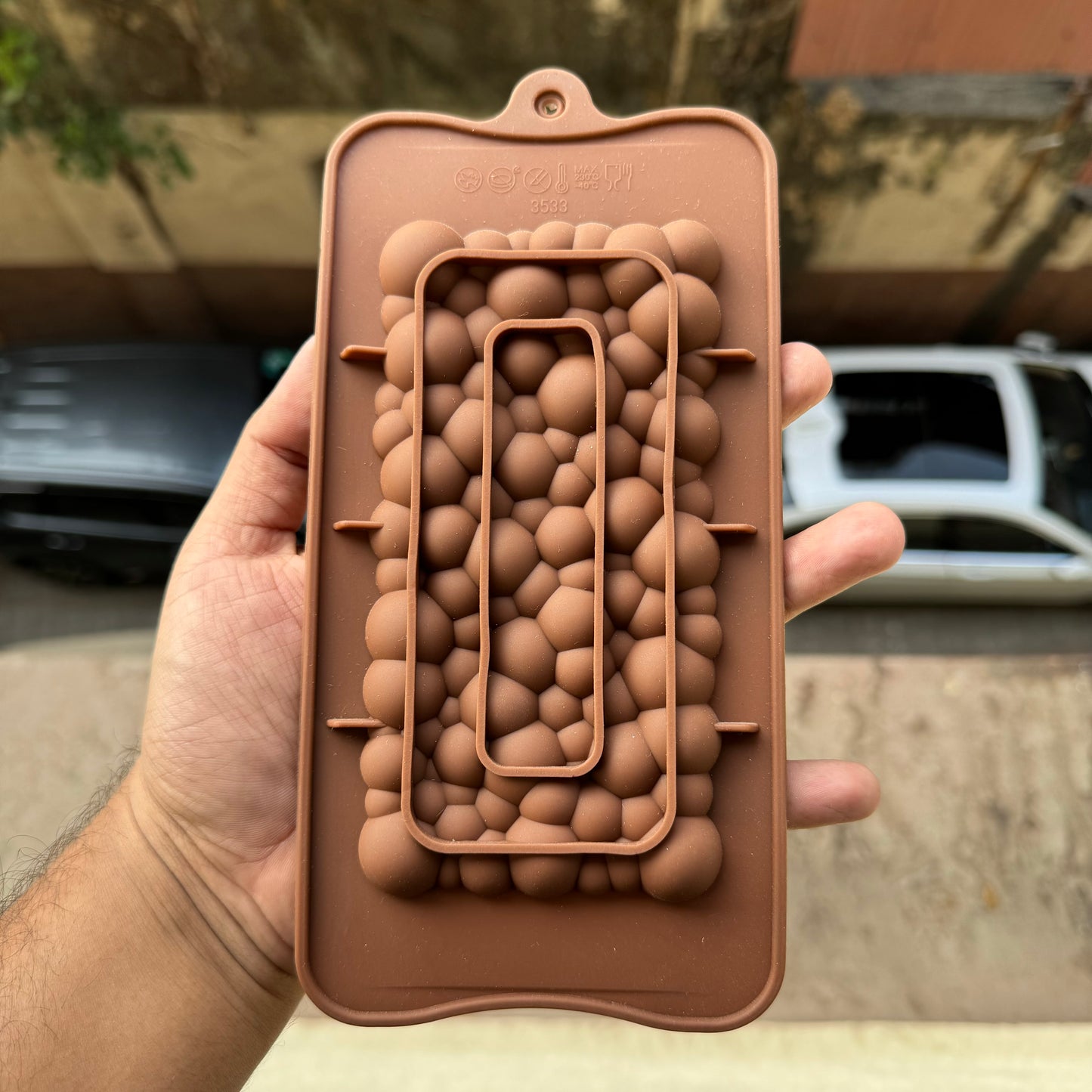 Bubbly Bar Chocolate Silicon Mould